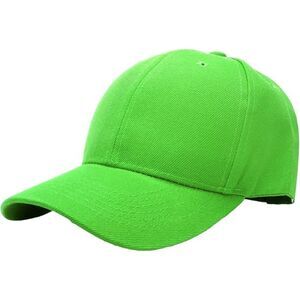 Unisex Light Green Athletic Adjustable Strap Casual Running Classic Baseball Cap